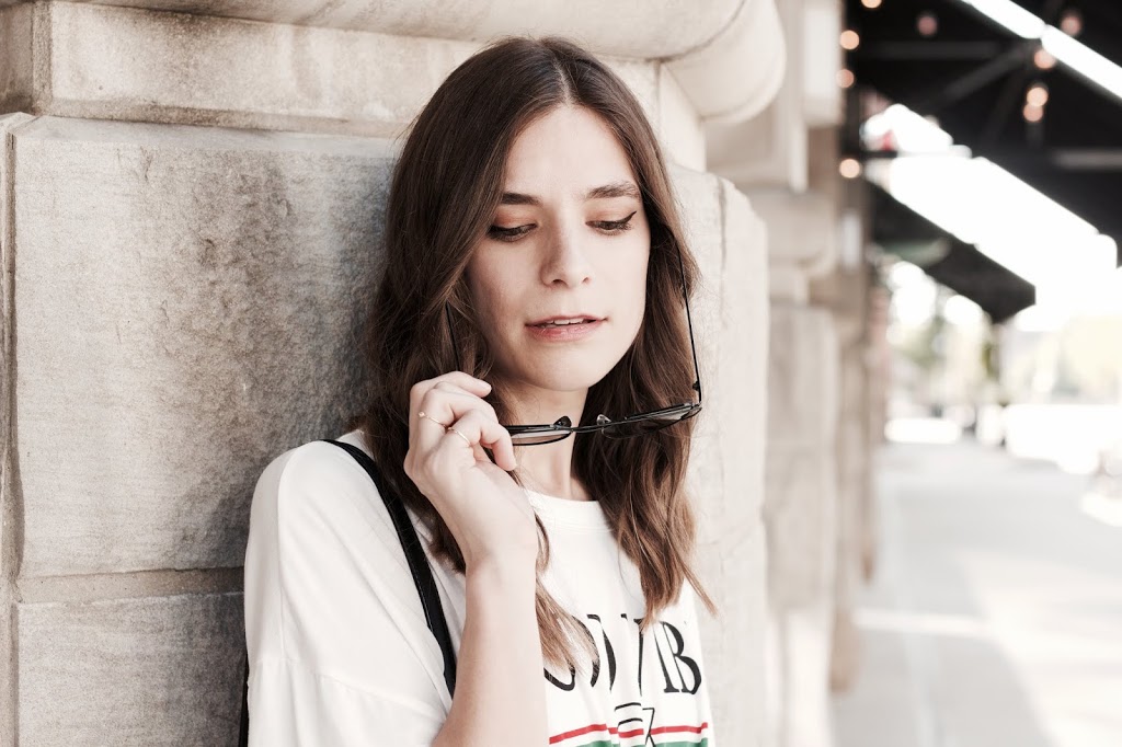 Women's vintage white t-shirt 