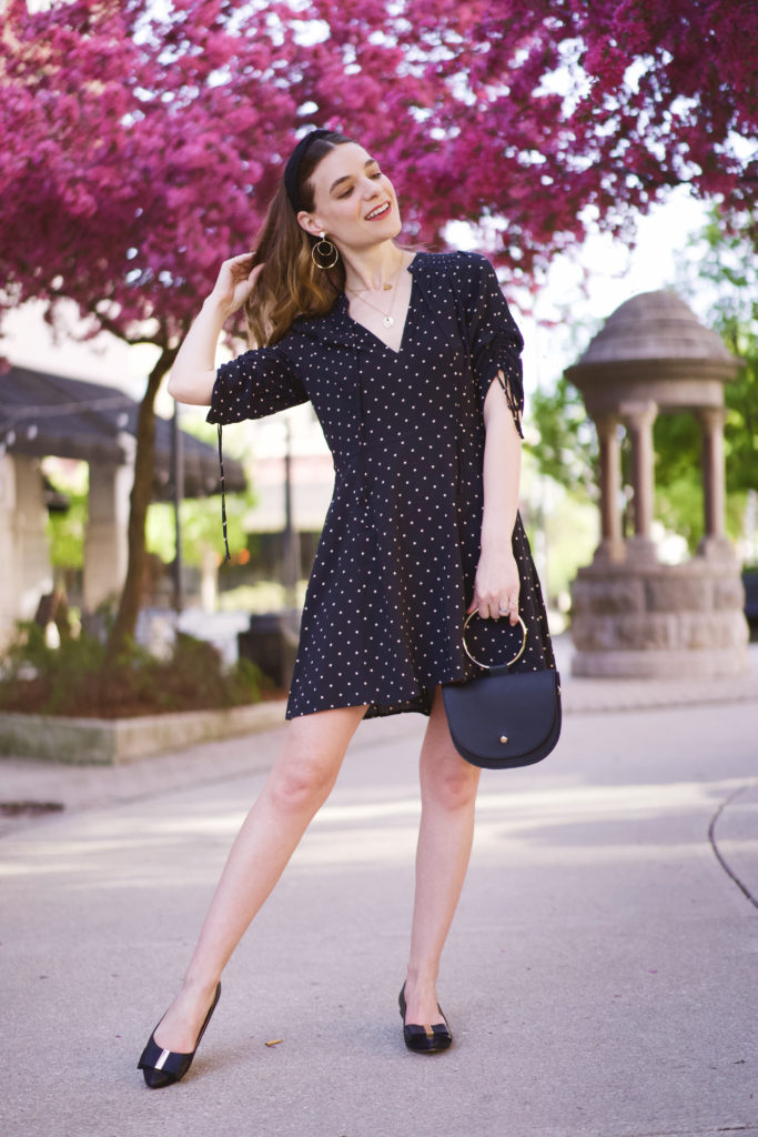 Women's polka dot dress