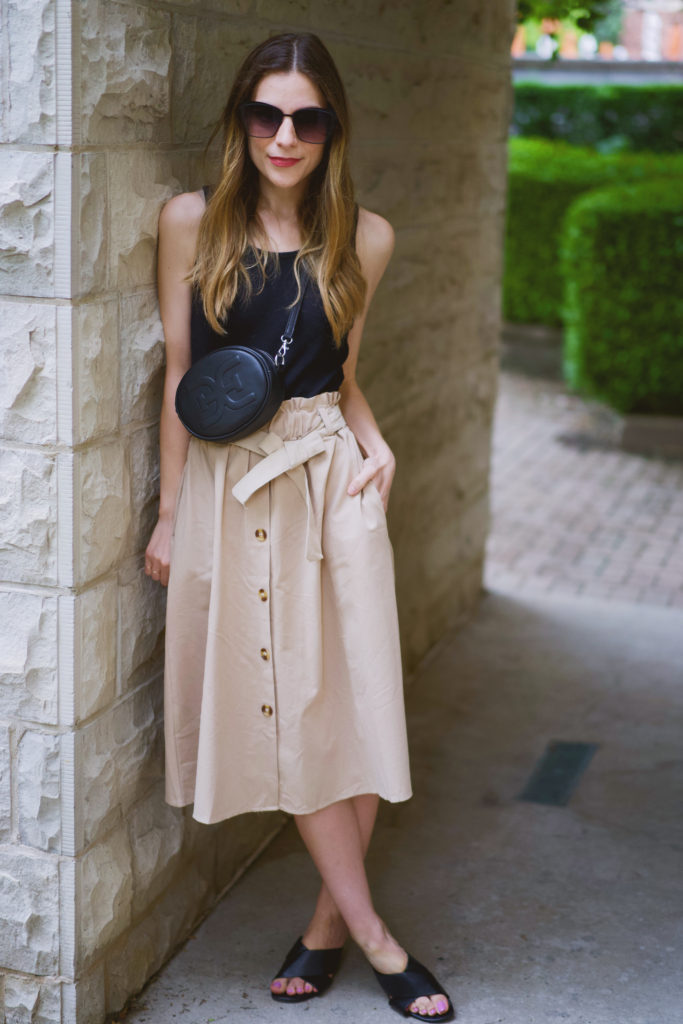 Paper bag skirt 