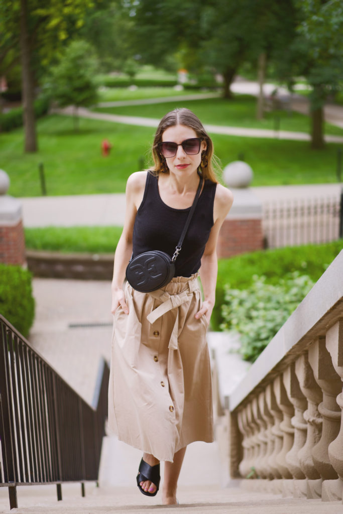 Paper bag skirt 