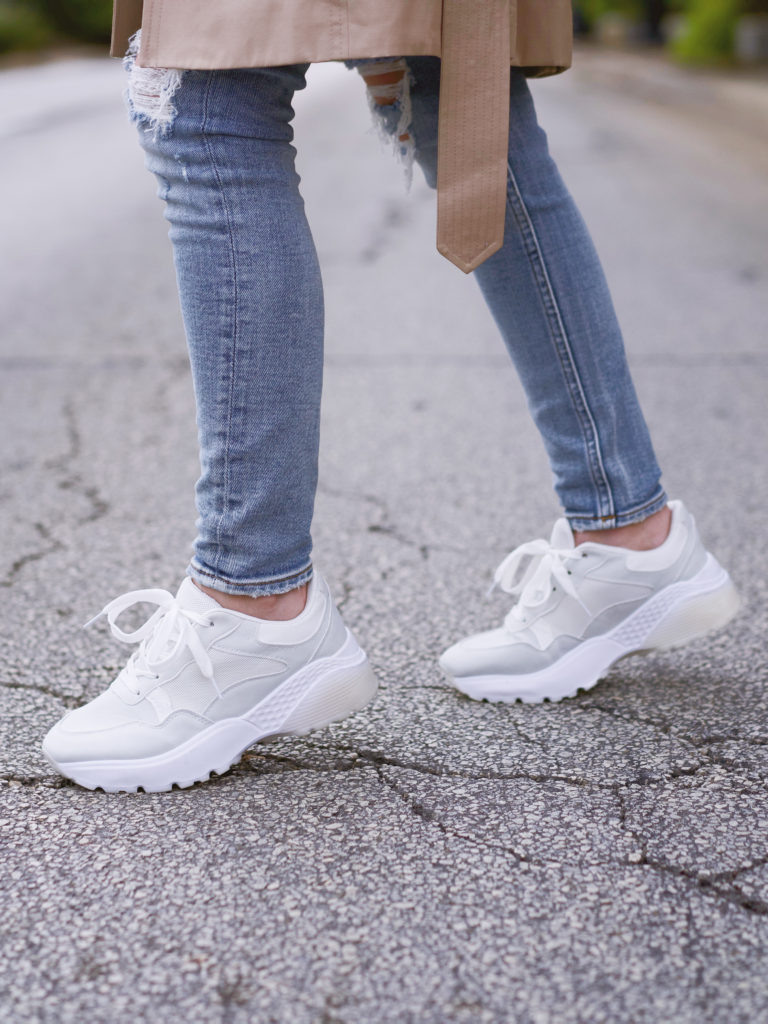 Chunky oversized women's sneakers