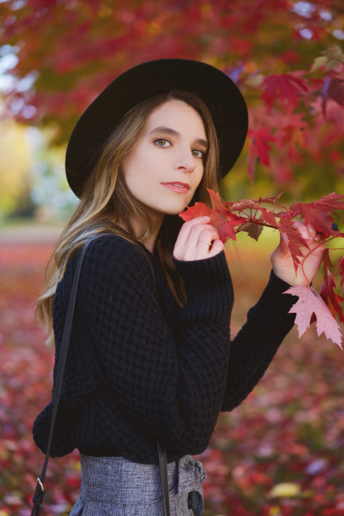 black oversized sweater 