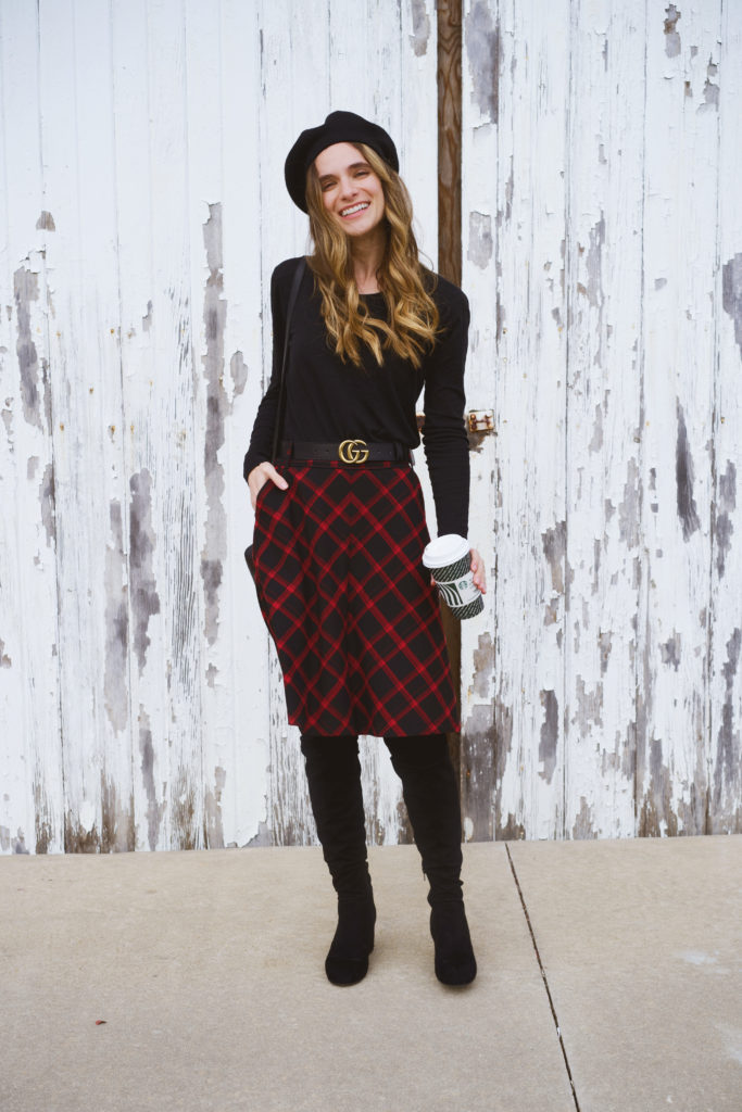 Buffalo Check Skirt 