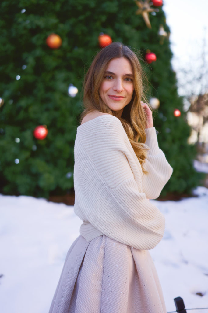 Off the shoulder sweater