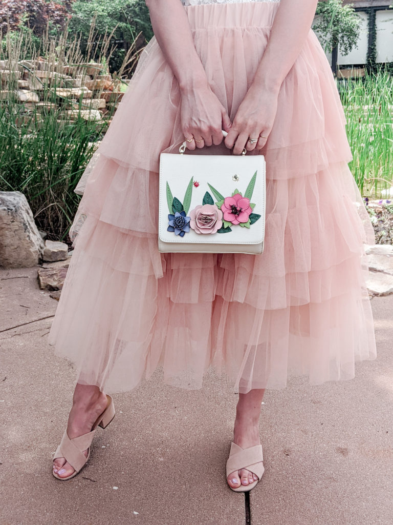 Pink tulle skirt 