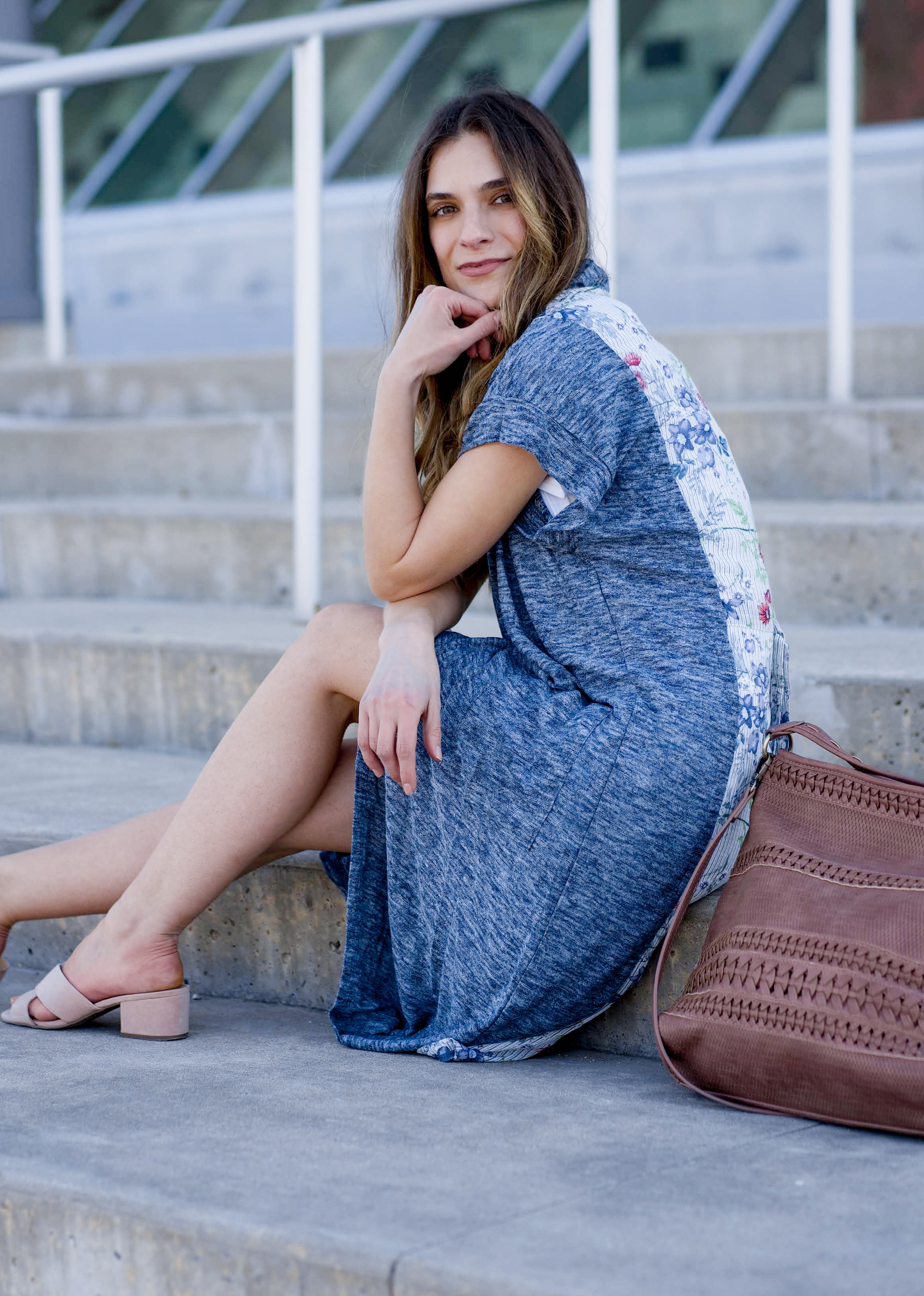 Floral print kimono 