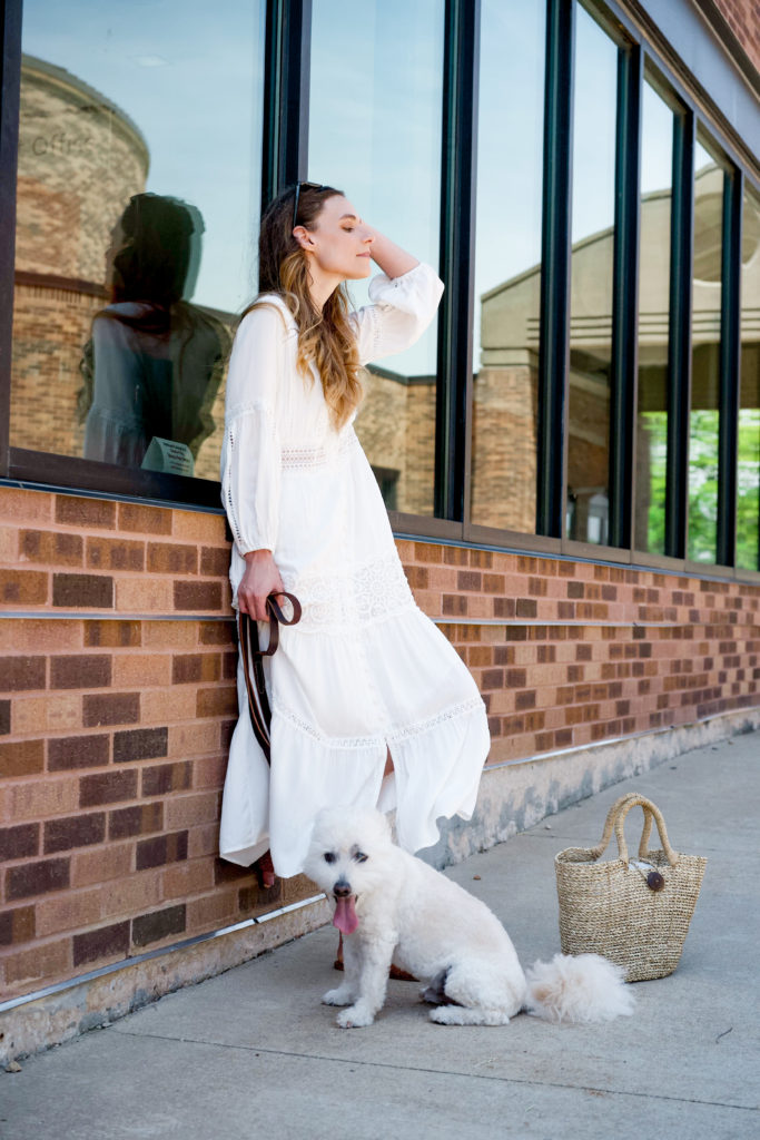 Bohemian White Lace Maxi Dress