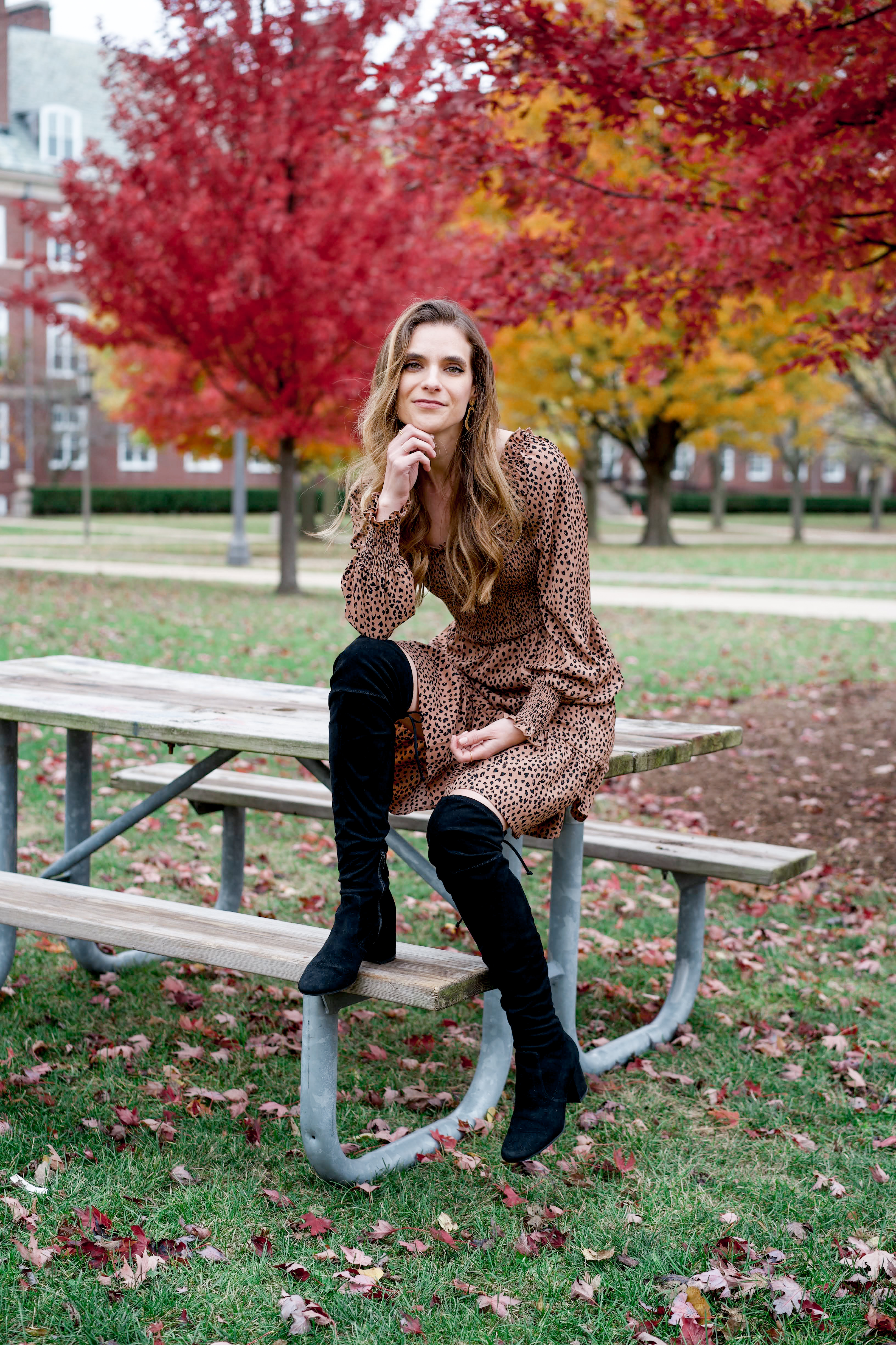 Women's black over the knee boots