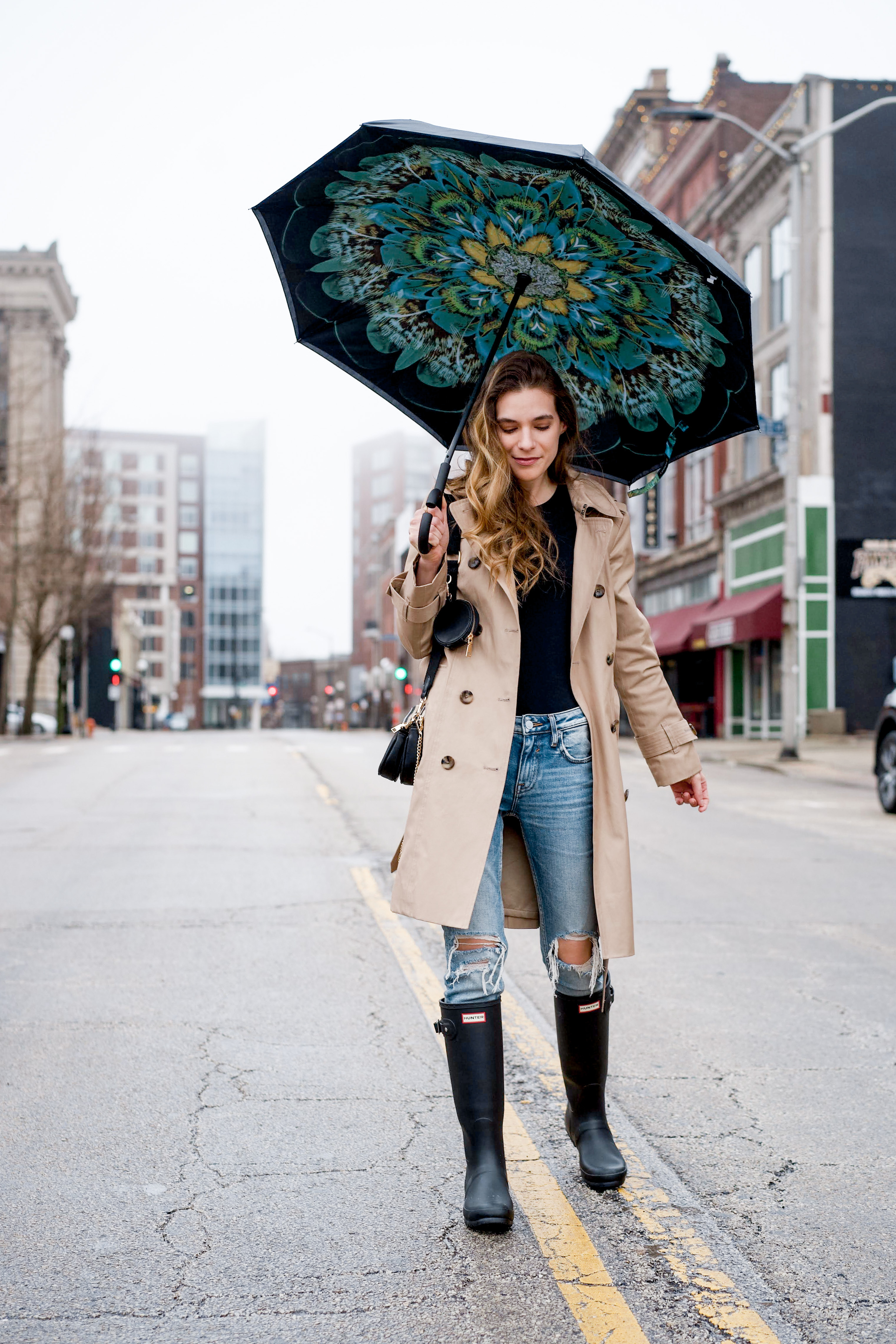 rainy day outfit 